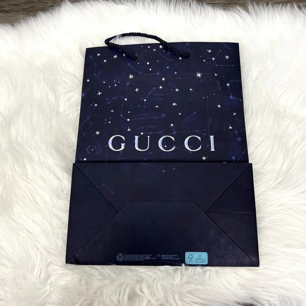 Gucci Shopping Gift Bag Astrology Zodiac Star Limited Edition